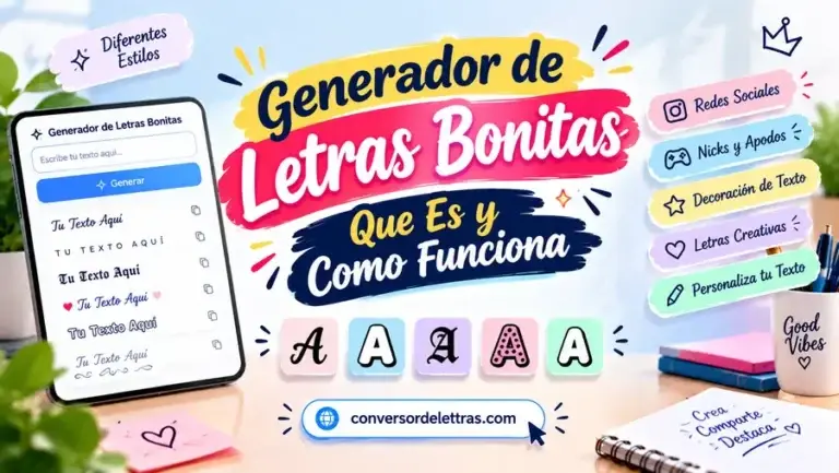 Generador de letras bonitas: qué es y cómo funciona