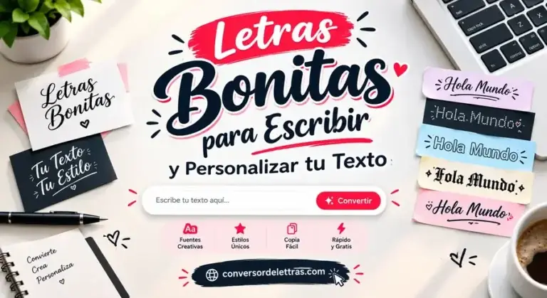 Letras bonitas para escribir y personalizar tu texto en varios estilos