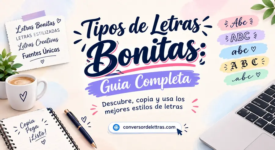 Tipos de letras bonitas: guía completa